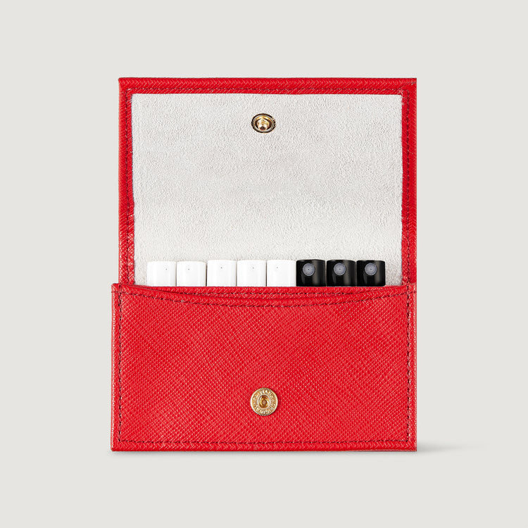 Universal Leather Sample Wallet - Red