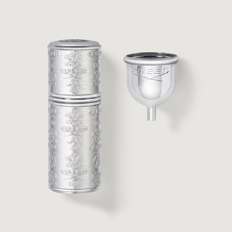 Refillable Travel Perfume Atomiser 50ml - Silver/Silver