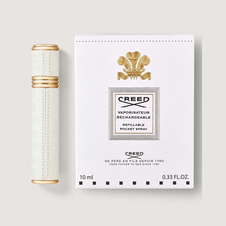 Refillable Travel Perfume Atomiser 10ml - Gold/White
