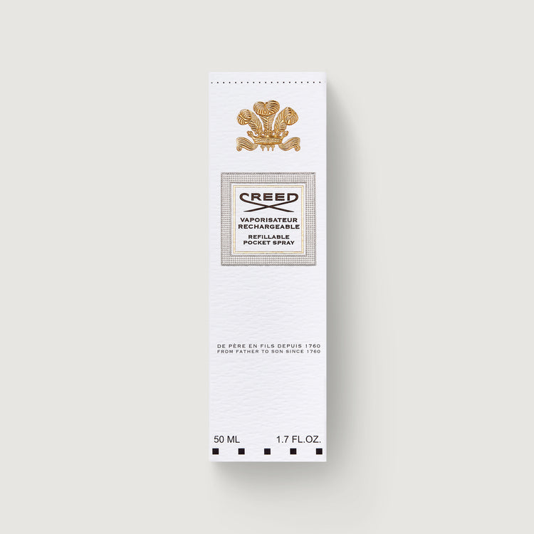 Refillable Travel Perfume Atomiser 50ml - Gold/White