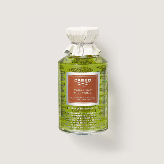 Creed Tabarome Millésime 100ml Green Glass Bottle - Front View | Creed Fragrances