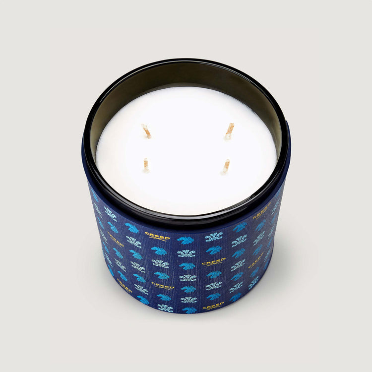 Vanisia Leather Candle - Blue