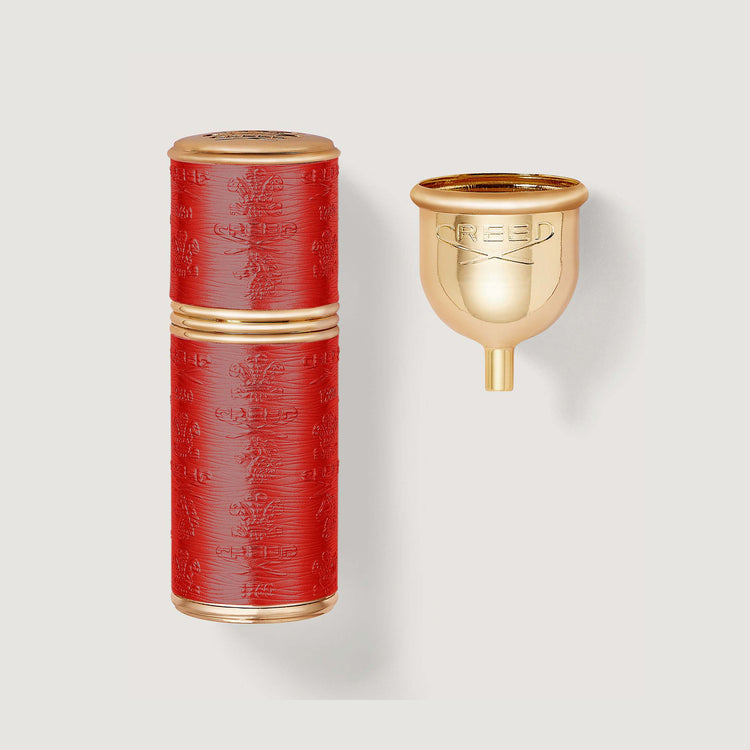 Refillable Travel Perfume Atomiser 50ml - Gold/Red