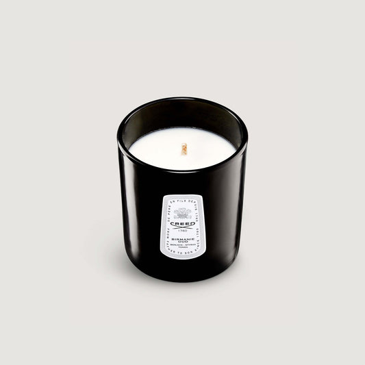birmane oud candle showing black outer and wick
